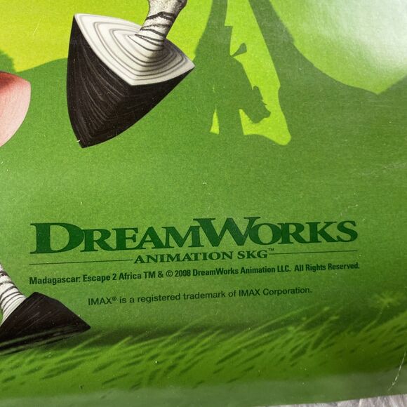 Madagascar Escape 2 Africa Movie Poster 2008 Double Sided Sequel - Picture 6 of 11